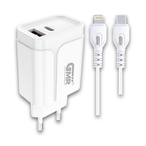 Goms USB oplader 3.0 med Lightning-kabel 20 W