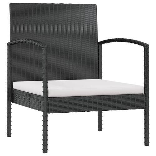Loungesæt til haven 16 dele med hynder polyrattan sort