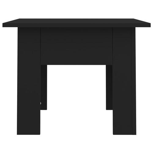 Sofabord 55x55x42 cm konstrueret træ sort