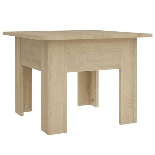 Sofabord 55x55x42 cm konstrueret træ sonoma-eg