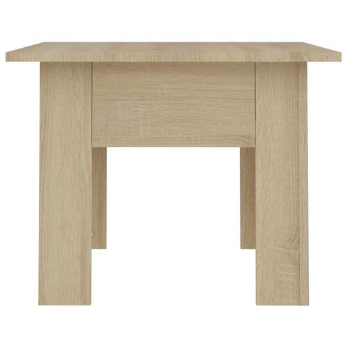 Sofabord 55x55x42 cm konstrueret træ sonoma-eg