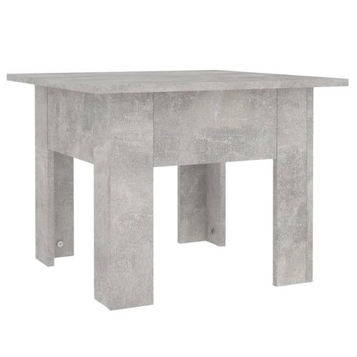 Sofabord 55x55x42 cm konstrueret træ betongrå