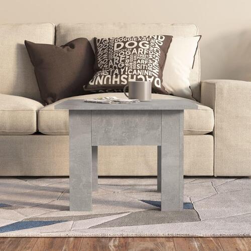 Sofabord 55x55x42 cm konstrueret træ betongrå