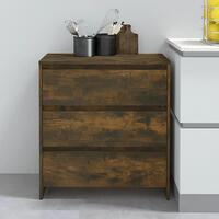 Skænk 70x41x75 cm spånplade røget egetræsfarve