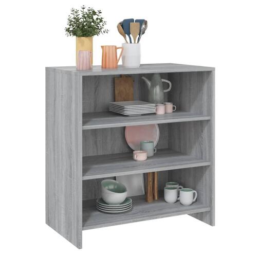 Skænk 70x40,5x75 cm konstrueret træ grå sonoma-eg