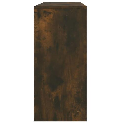 Konsolbord 100x35x76,5 cm konstrueret træ røget egetræsfarve