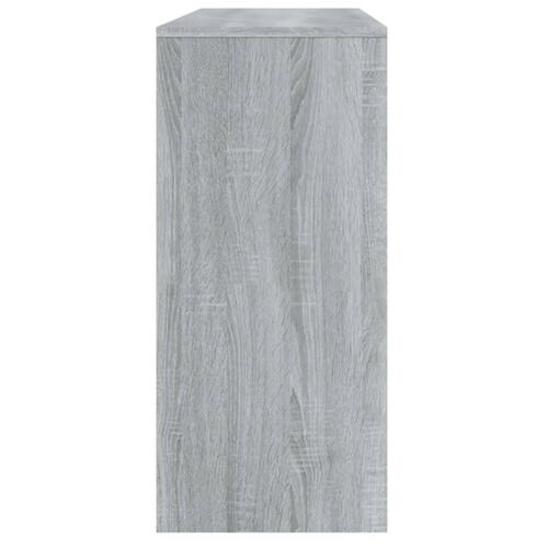 Sofabord 100x35x76,5 cm konstrueret træ grå sonoma-eg