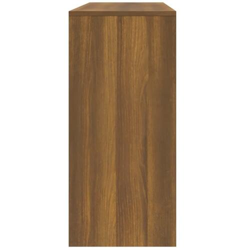 Konsolbord 100x35x76,5 cm konstrueret træ brun egetræsfarve