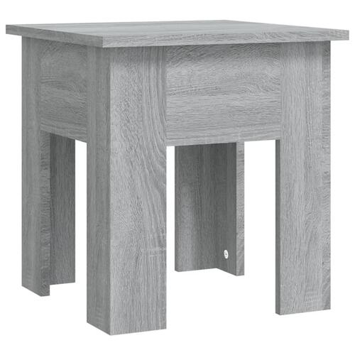 Sofabord 40x40x42 cm spånplade grå sonoma-eg