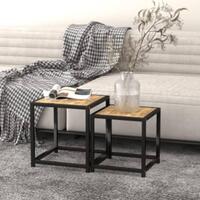 Sideborde 2 stk. MDF sort og gul