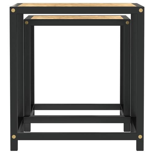 Sideborde 2 stk. MDF sort og gul