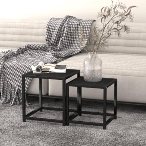 Sideborde 2 stk. MDF sort