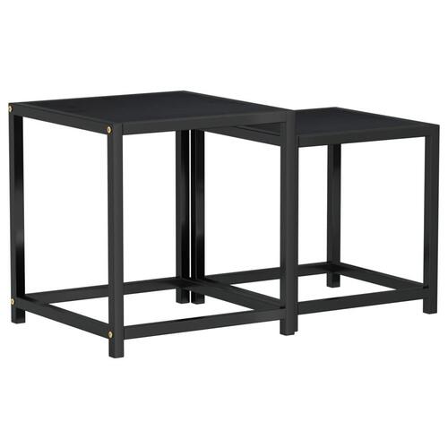 Sideborde 2 stk. MDF sort