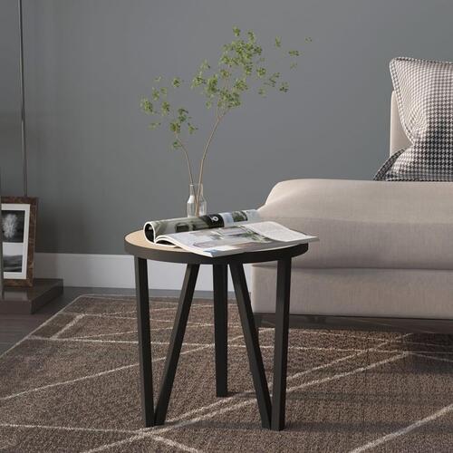 Sidebord Ø35 cm MDF sonoma-eg