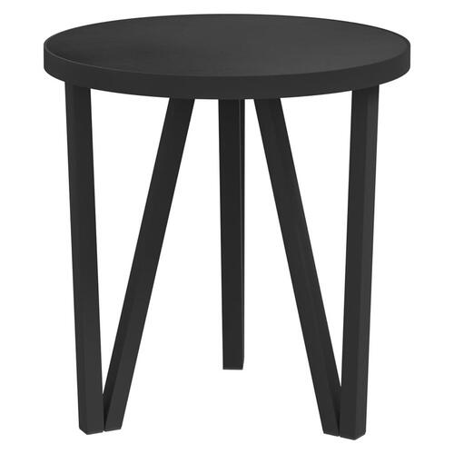 Sidebord Ø35 cm MDF sort