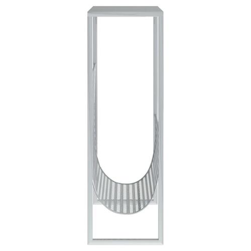 Magasinholder 35x15x45 cm stål sølvfarvet