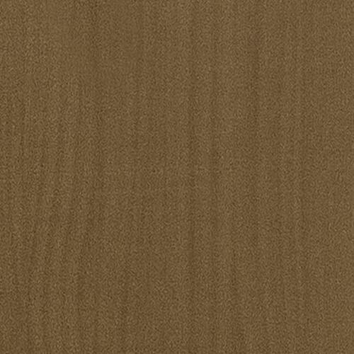 Plantekasser 2 stk. 70x70x70 cm massivt fyrretræ gyldenbrun