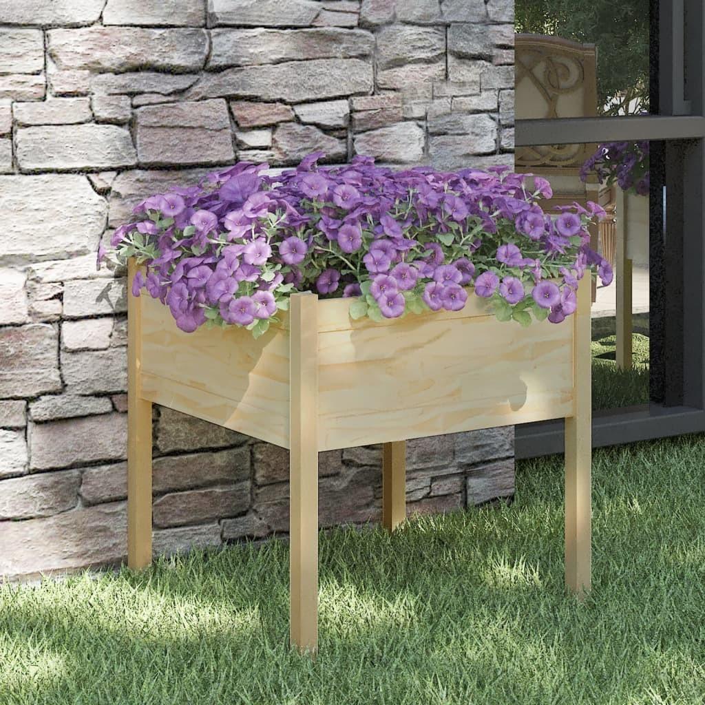 Plantekasse 70x70x70 cm massivt fyrretræ