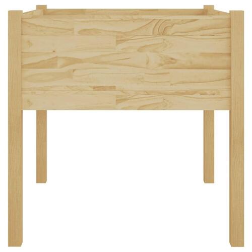 Plantekasser 2 stk. 70x70x70 cm massivt fyrretræ