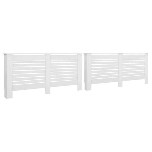 Radiatorskjulere 2 stk. 172 x 19 x 81,5 cm MDF hvid