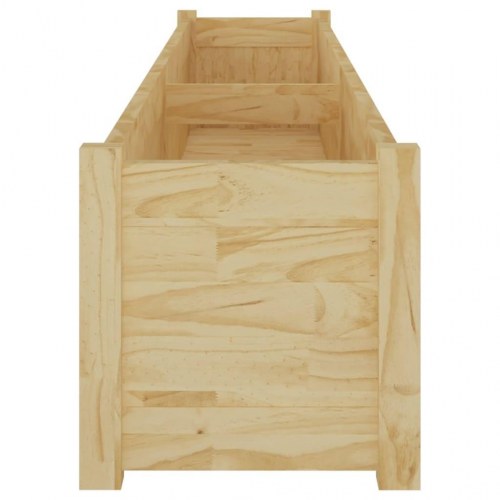 Plantekasser 2 stk. 200x31x31 cm massivt fyrretræ