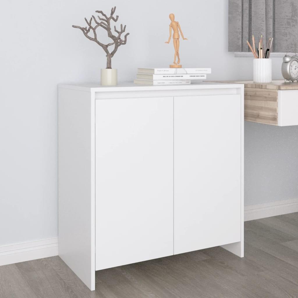 Skænk 70x41x75 cm konstrueret træ hvid