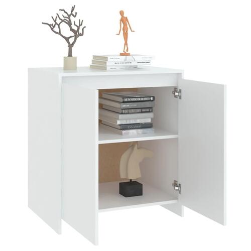 Skænk 70x41x75 cm konstrueret træ hvid