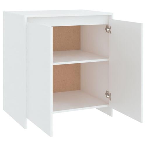 Skænk 70x41x75 cm konstrueret træ hvid