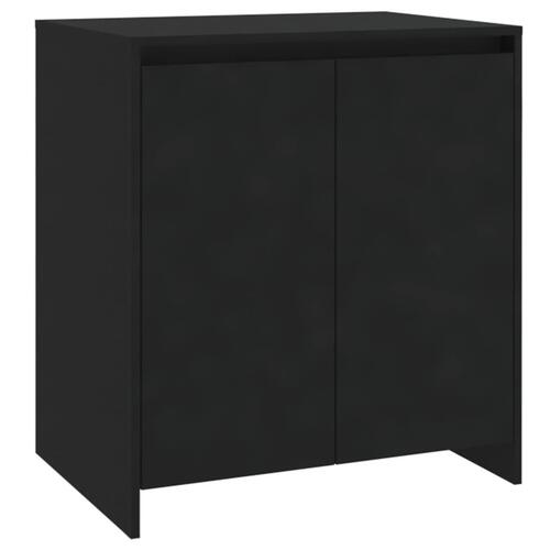Skænk 70x41x75 cm konstrueret træ sort
