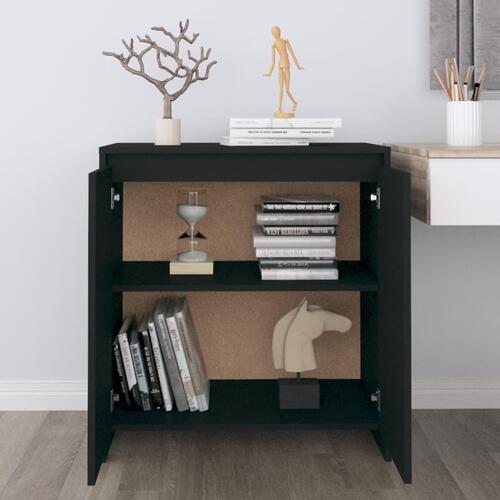 Skænk 70x41x75 cm konstrueret træ sort