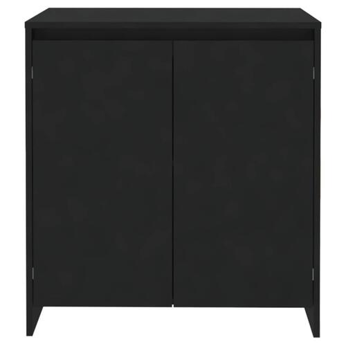 Skænk 70x41x75 cm konstrueret træ sort