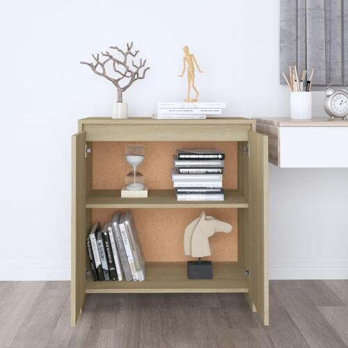 Skænk 70x41x75 cm konstrueret træ sonoma-eg