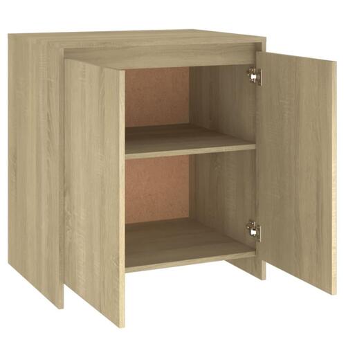 Skænk 70x41x75 cm konstrueret træ sonoma-eg