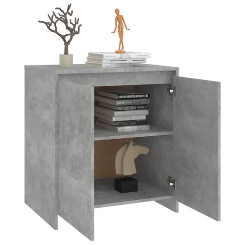 Skænk 70x41x75 cm konstrueret træ betongrå