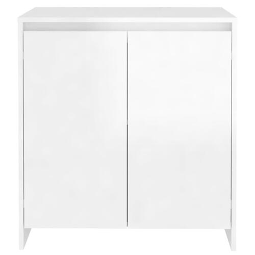 Skænk 70x41x75 cm konstrueret træ hvid højglans