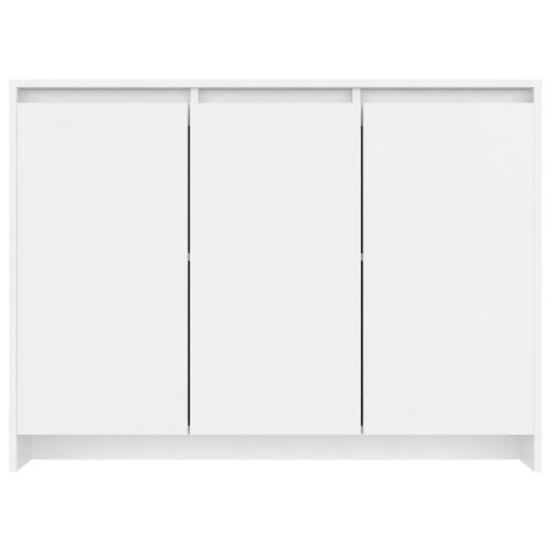 Skænk 102x33x75 cm konstrueret træ hvid