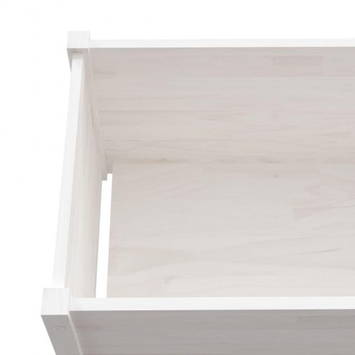 Plantekasser 2 stk. 100x50x50 cm massivt fyrretræ hvid