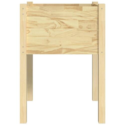 Plantekasser 2 stk. 50x50x70 cm massivt fyrretræ