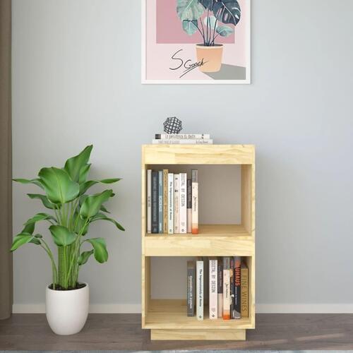 Bogreol 40x35x71 cm massivt fyrretræ