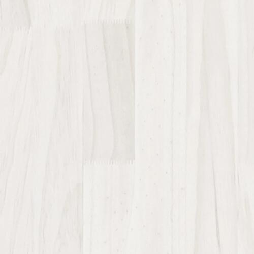 Bogreol 40x35x71 cm massivt fyrretræ hvid