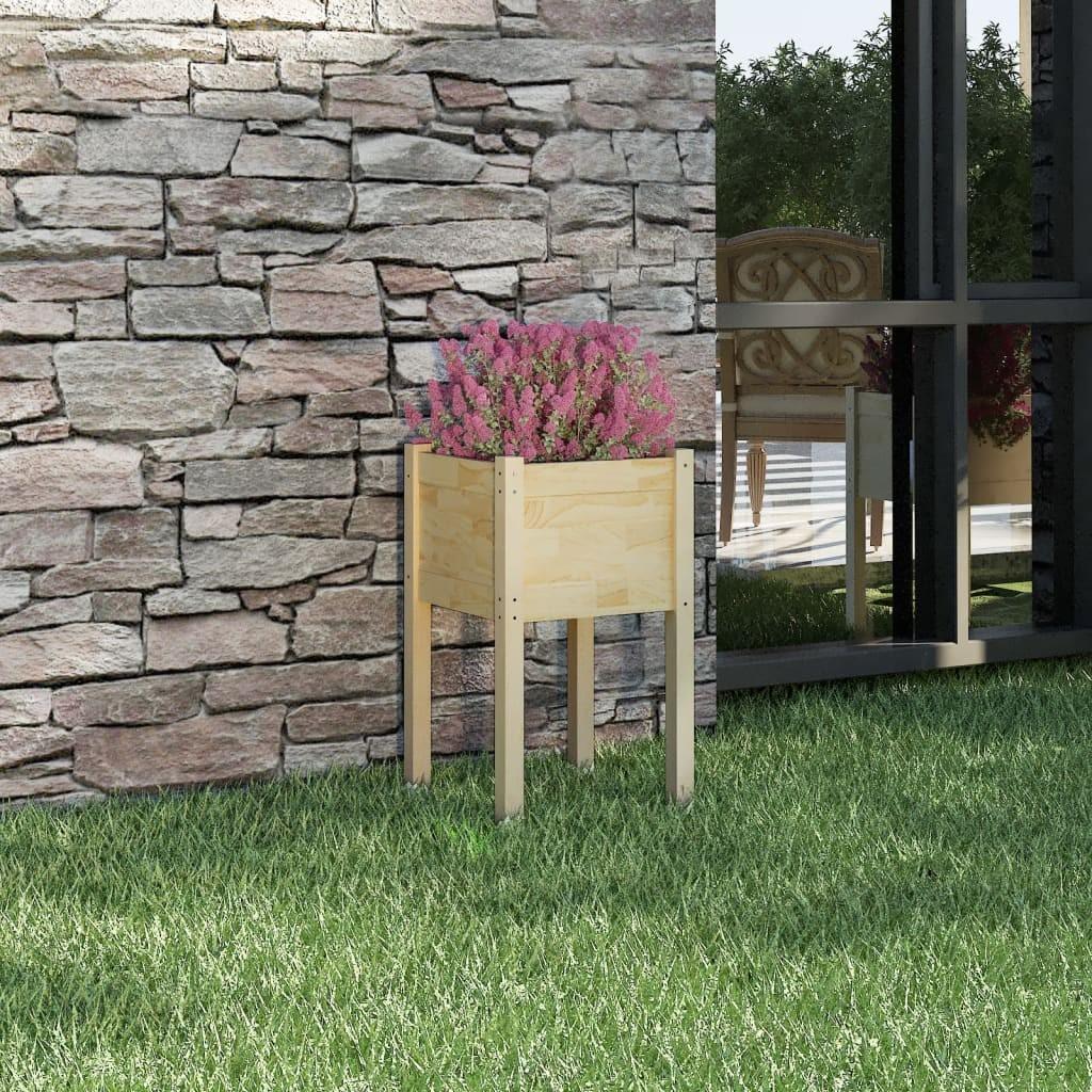 Plantekasse 40x40x70 cm massivt fyrretræ