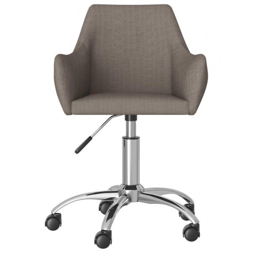 Kontorstol med hjul stof gråbrun