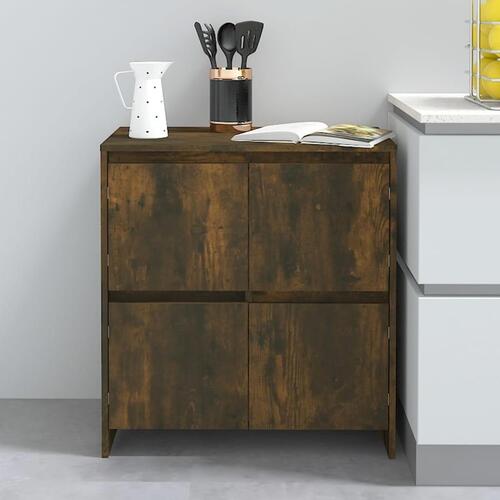 Skænke 2 stk. 70x41x75 cm konstrueret træ røget egetræsfarve