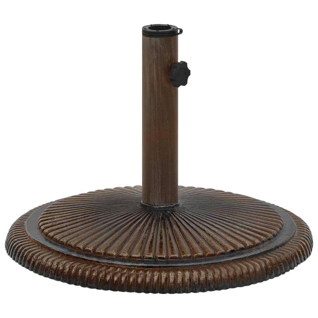 Parasolfod 45x45x30 cm støbejern bronzefarvet