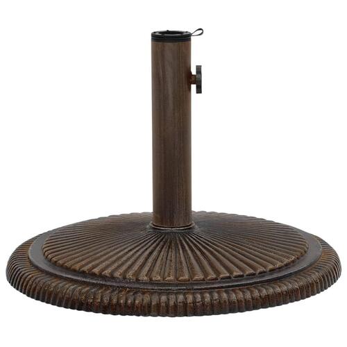 Parasolfod 45x45x30 cm støbejern bronzefarvet
