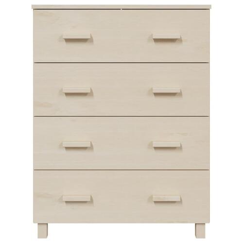 Skænk HAMAR 79x40x103,5 cm massivt fyrretræ honningbrun