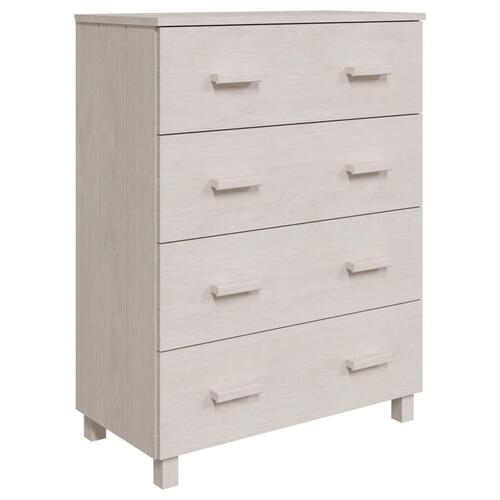 Skænk HAMAR 79x40x103,5 cm massivt fyrretræ hvid