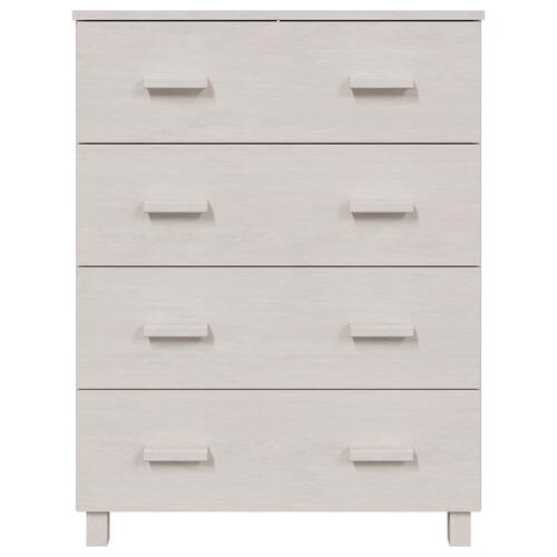 Skænk HAMAR 79x40x103,5 cm massivt fyrretræ hvid