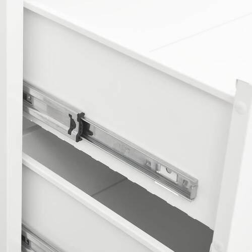 Industriel kommode 78x40x93 cm metal hvid