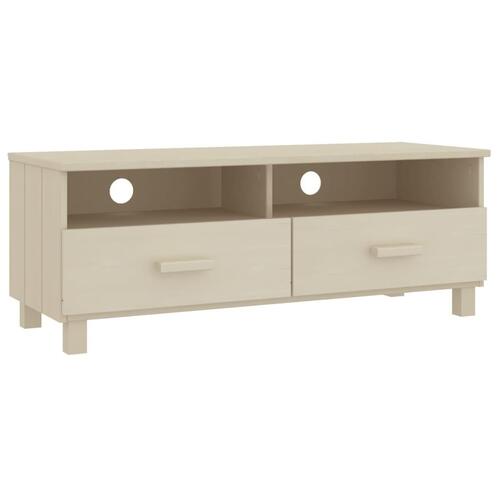 Tv-skab HAMAR 106x40x40 cm massivt fyrretræ honningbrun